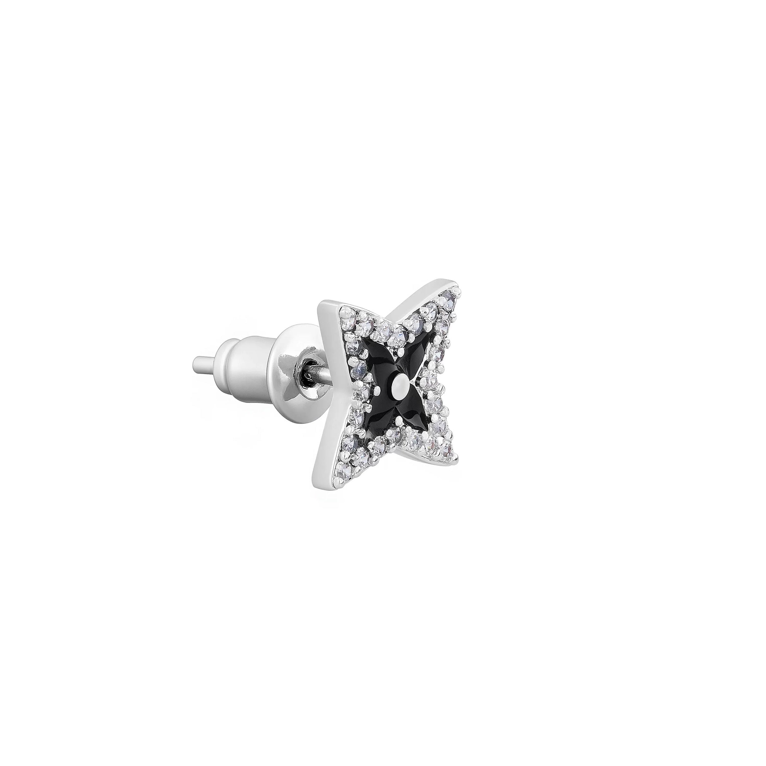 LOST STAR – Boucles d’oreilles Étoile 9 mm en Argent 925