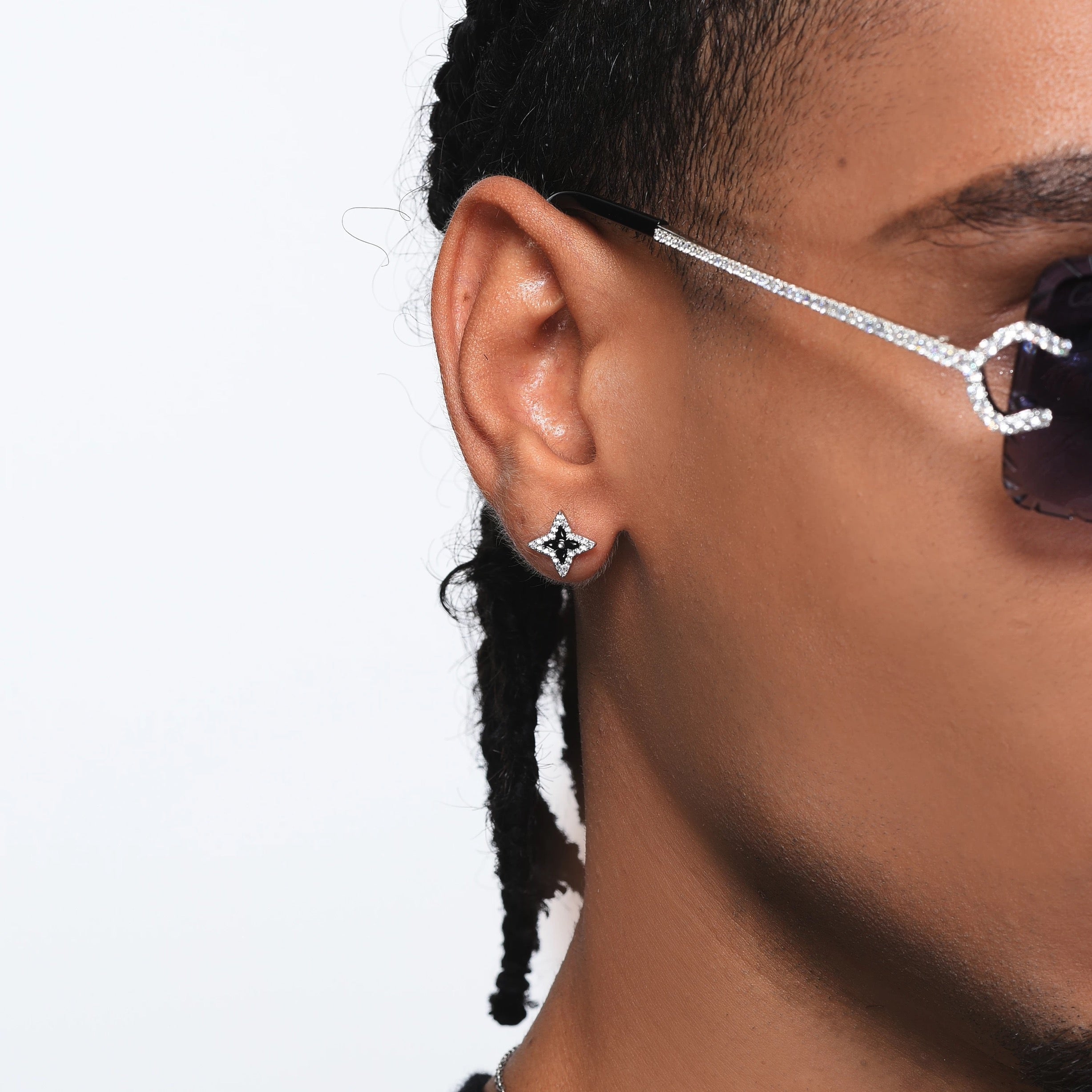 LOST STAR – Boucles d’oreilles Étoile 9 mm en Argent 925