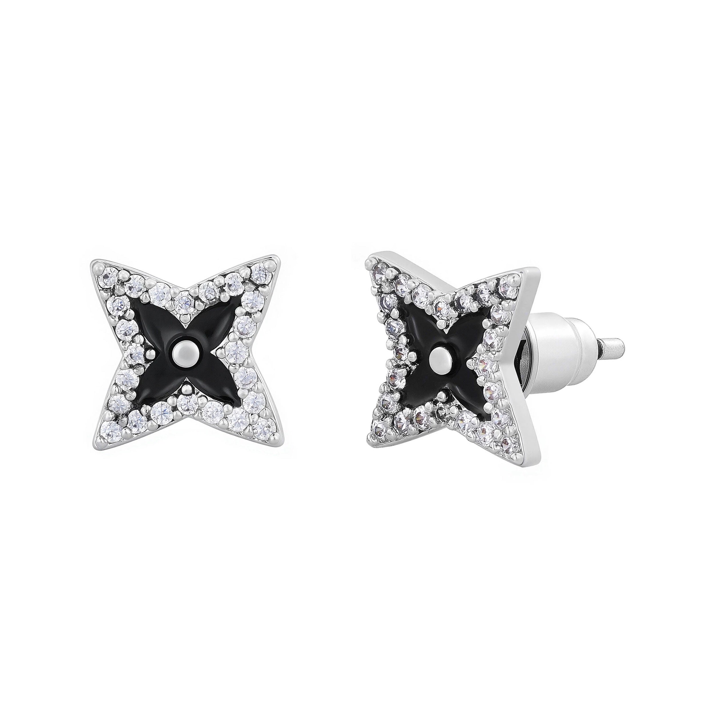 LOST STAR – Boucles d’oreilles Étoile 9 mm en Argent 925