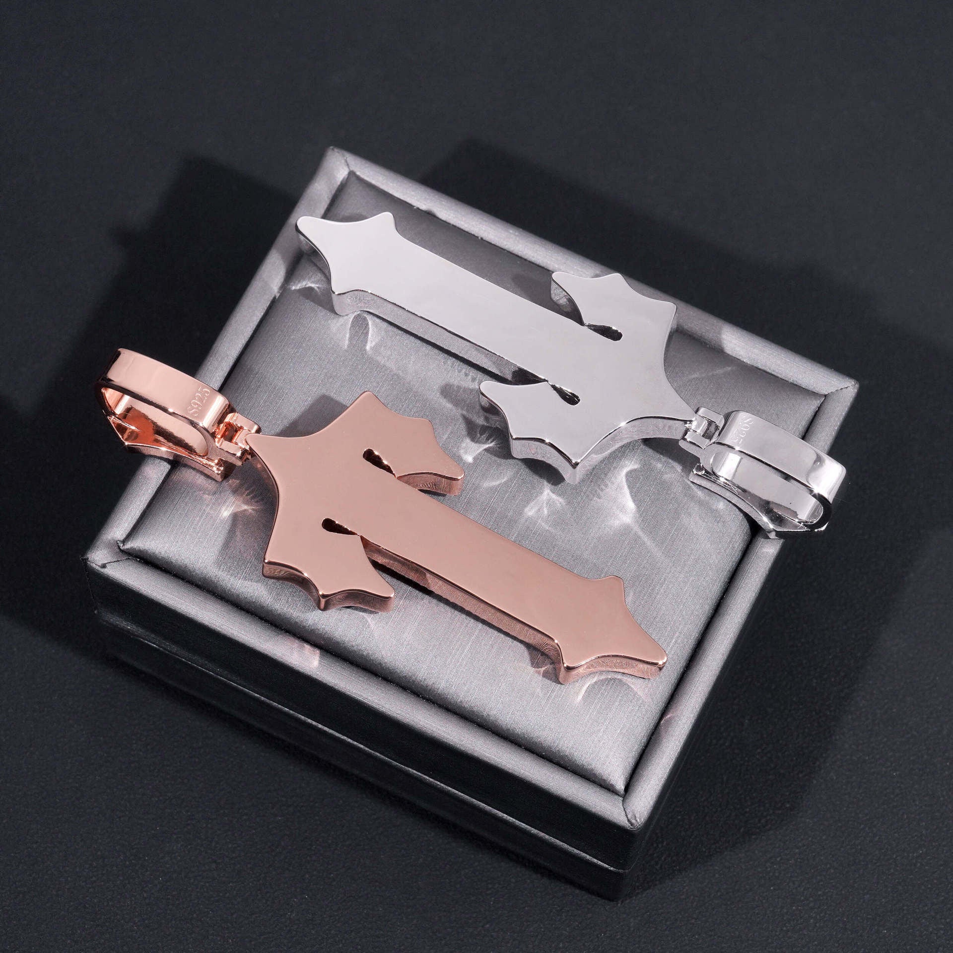 ZARLAS - Pendentif "T" Moissanite VVS1 - Argent 925