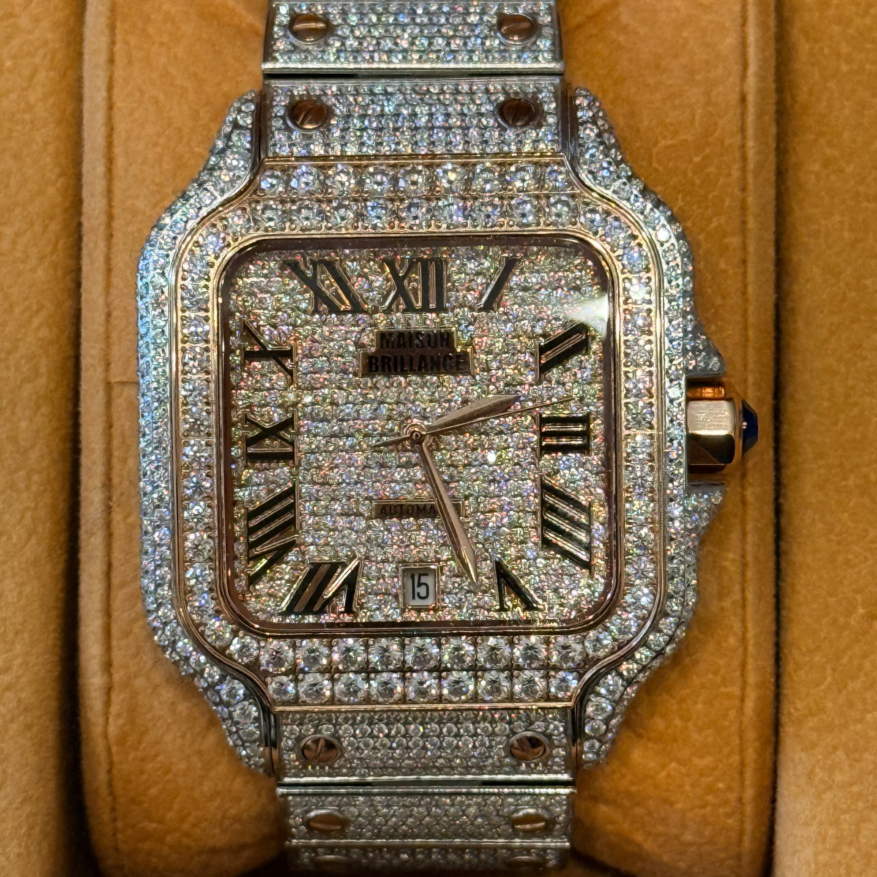 NOCTIS - Montre Automatique FULL Moissanite VVS1