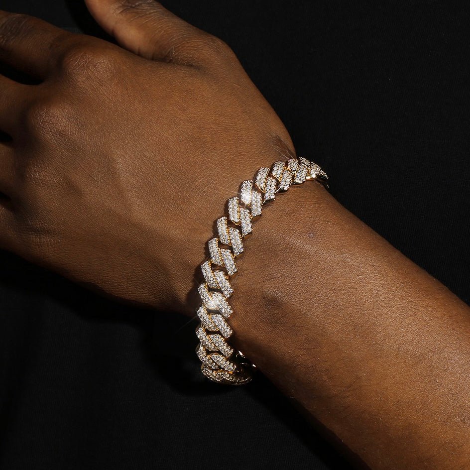 ALYA - Bracelet Cubain 14mm - Or - Maison Brillance