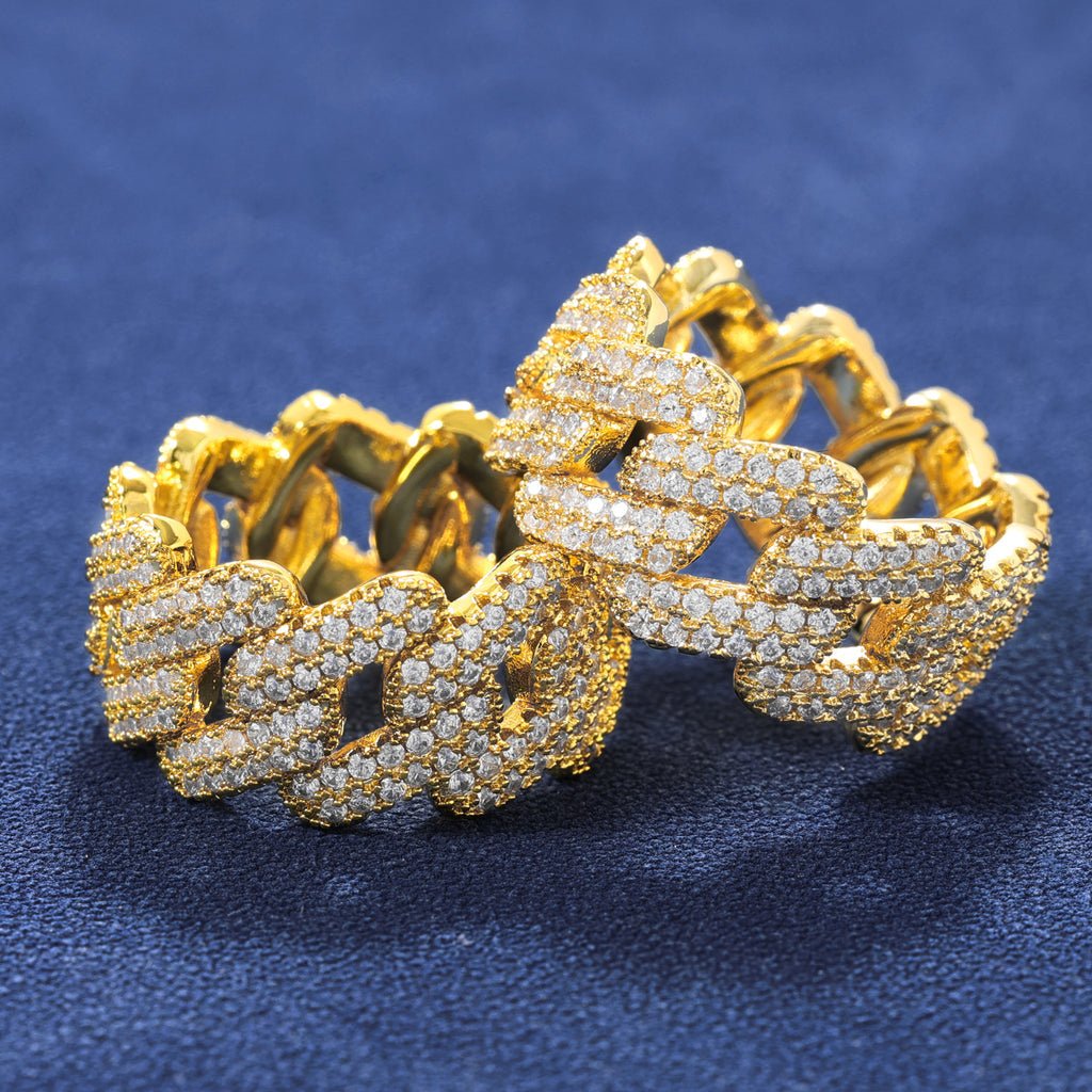 AURIGA - Bague Cubaine 11mm - Or - Maison Brillance