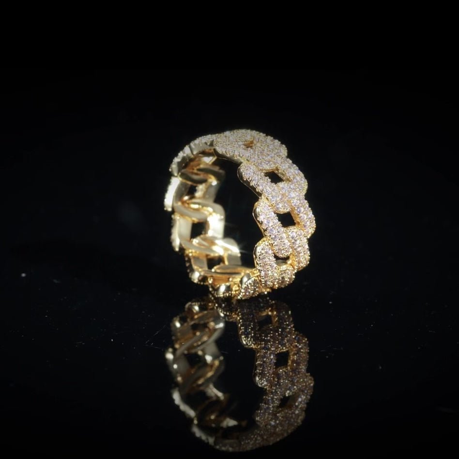 AURIGA - Bague Cubaine 11mm - Or - Maison Brillance