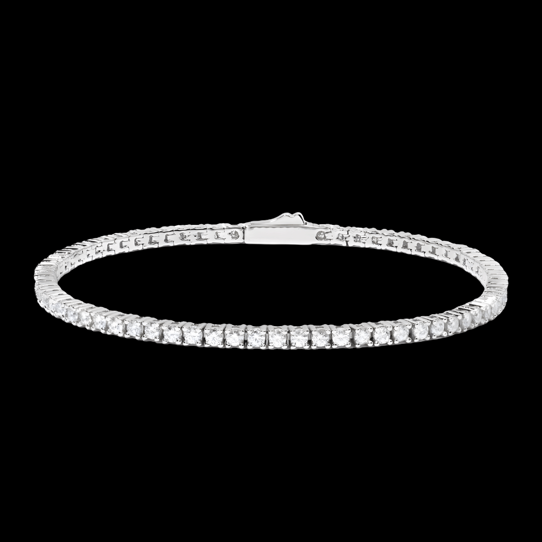 CELESTIA - Bracelet de Tennis 2 à 6,5 mm - Moissanite VVS1 Argent 925 - Maison Brillance