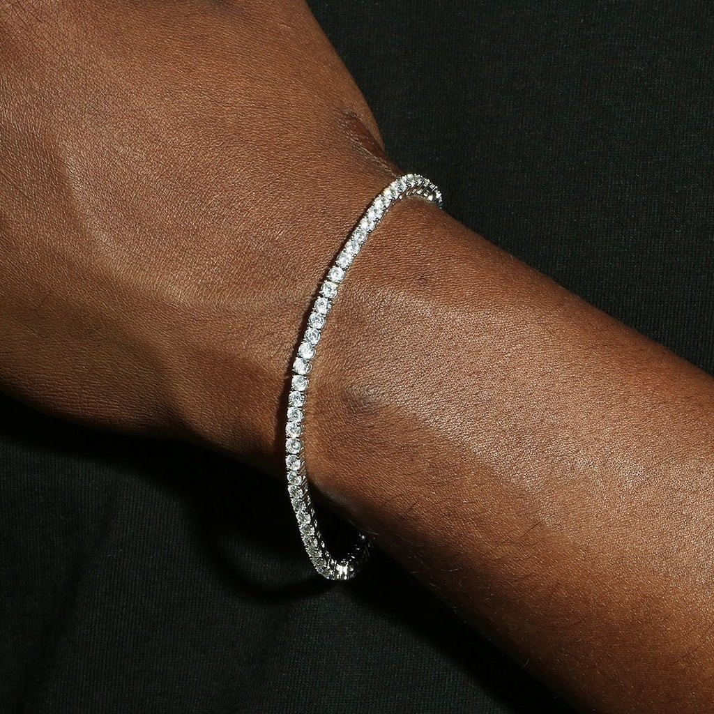 CELESTIA - Bracelet de Tennis 2 à 6,5 mm - Moissanite VVS1 Argent 925 - Maison Brillance