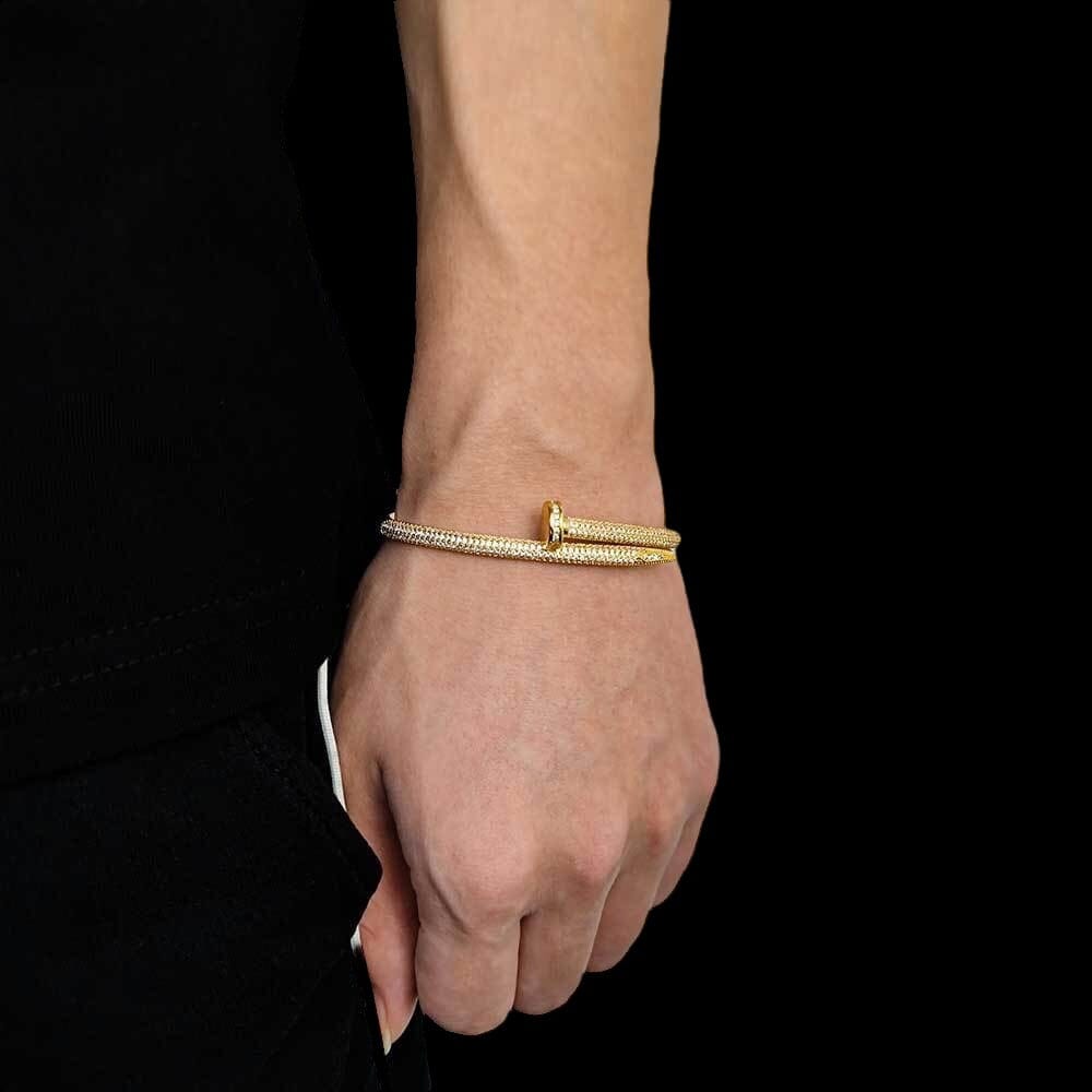 CLOUCHXY - Bracelet Clou - Or - Maison Brillance