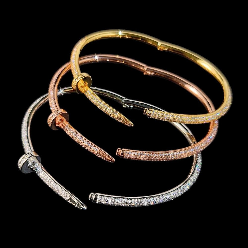 CLOUCHXY - Bracelet Clou - Or - Maison Brillance