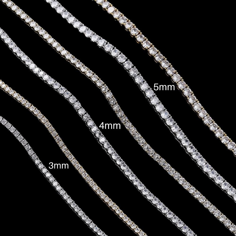 DROXY - Chaîne de Tennis 3 à 5 mm - Or - Maison Brillance