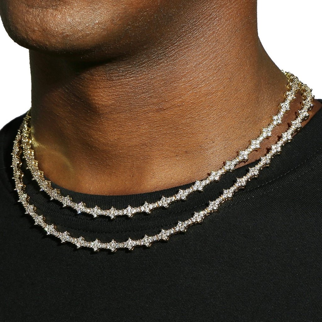 FRYSA - Collier de Tennis Rose 6,5 mm - Or - Maison Brillance