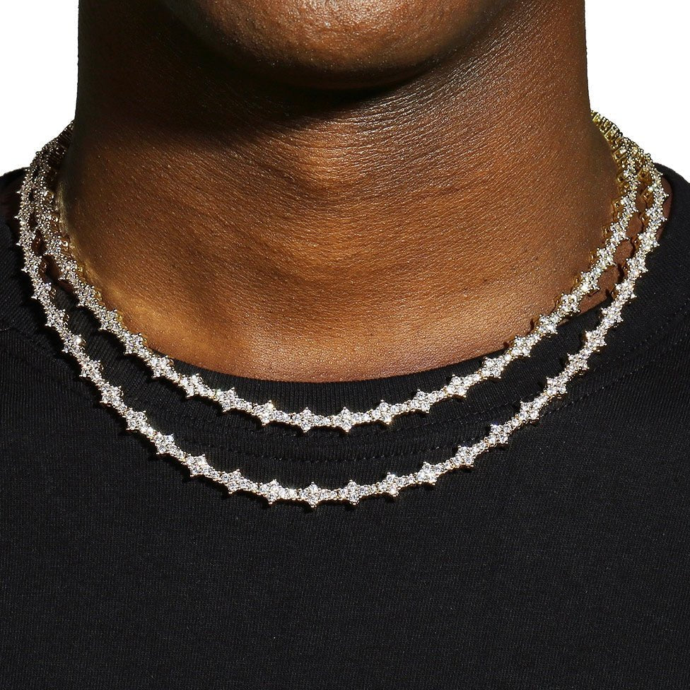 FRYSA - Collier de Tennis Rose 6,5 mm - Or - Maison Brillance