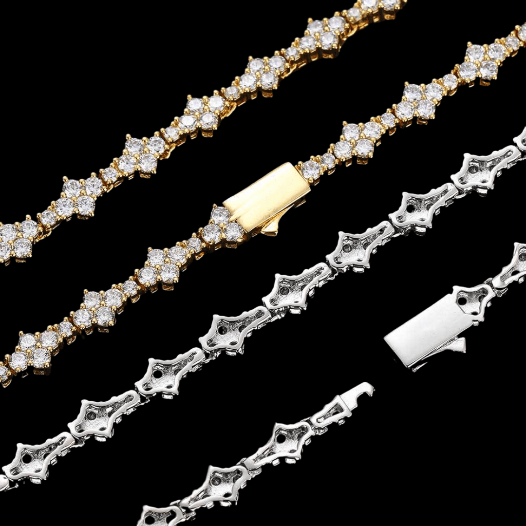 FRYSA - Collier de Tennis Rose 6,5 mm - Or - Maison Brillance