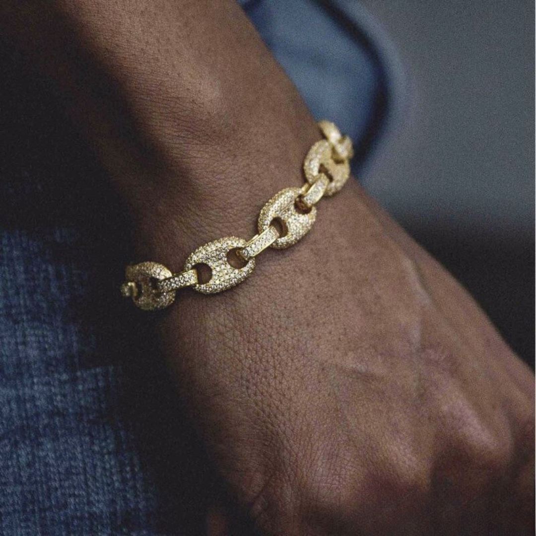 GAFLIS - Chaîne Graine de Café 12mm - Or - Maison Brillance