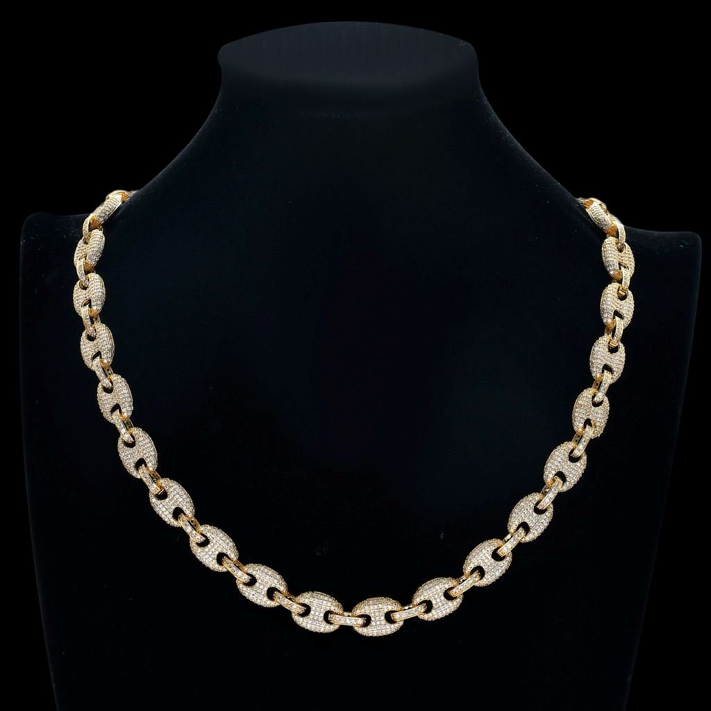 GAFLIS - Chaîne Graine de Café 12mm - Or - Maison Brillance