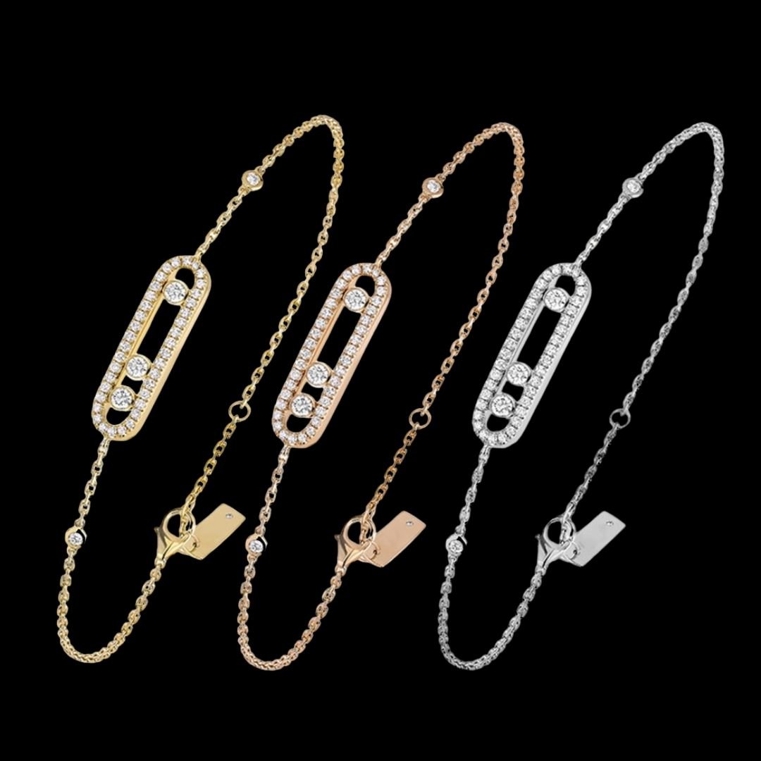 HOPAS - Bracelet Triple Pierre - Argent 925 - Maison Brillance