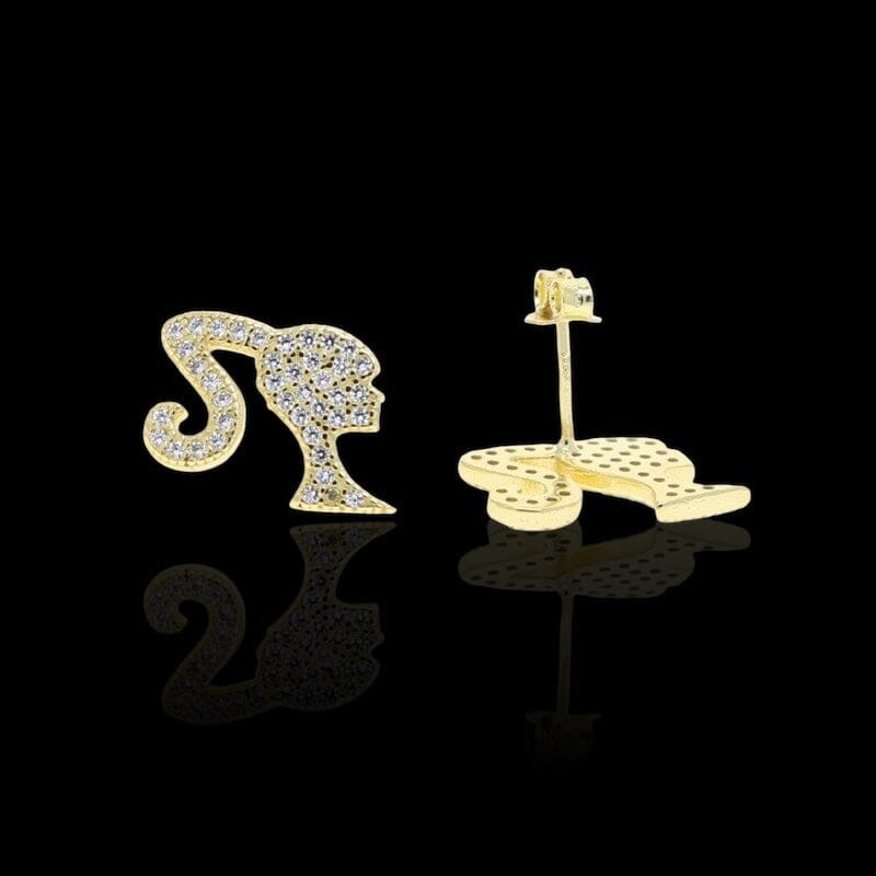 HORY - Boucle d'Oreilles Visage - Or - Maison Brillance