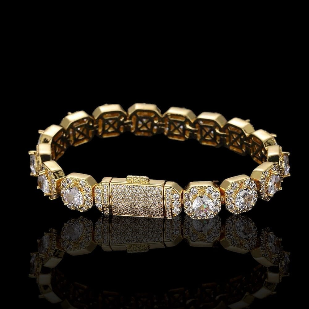 Hydra - Bracelet Cluster de Tennis 10 mm - Or - Maison Brillance