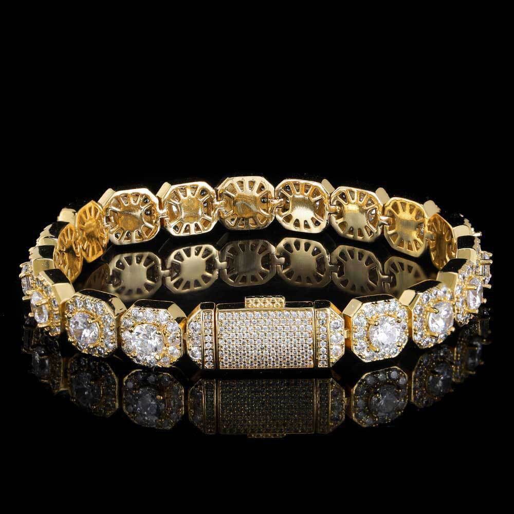 Hydra - Bracelet Cluster de Tennis 10 mm - Or - Maison Brillance