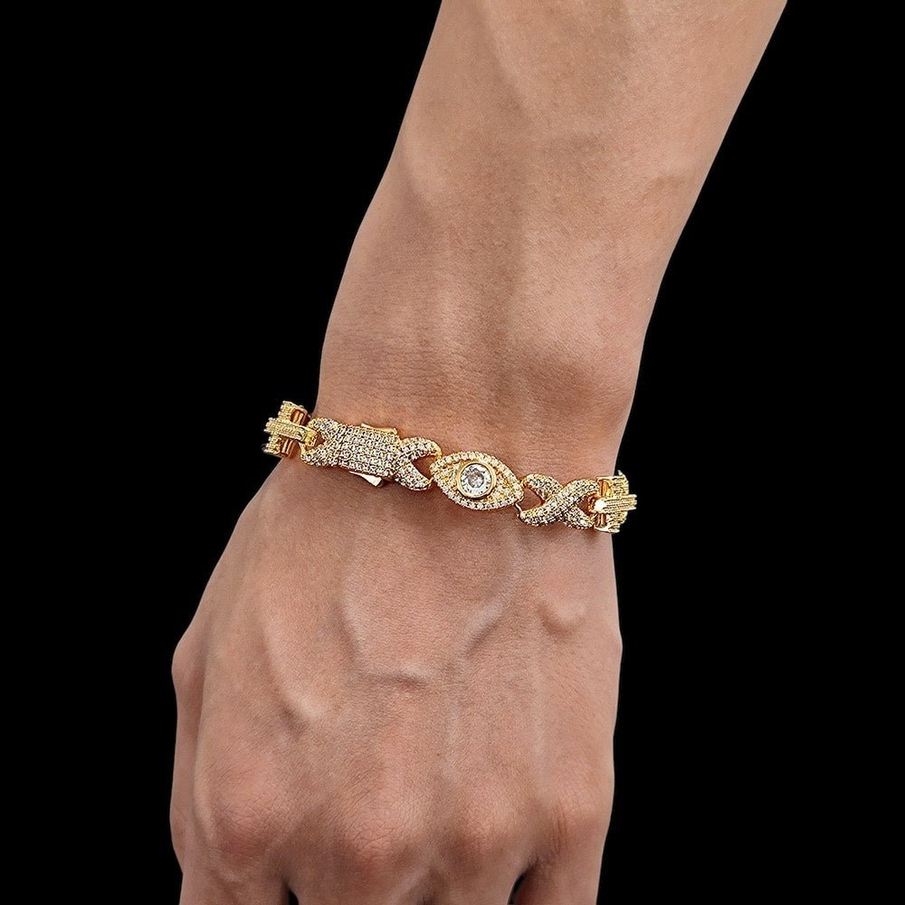 JURYX - Bracelet Oeil 10mm - Or jaune - Maison Brillance