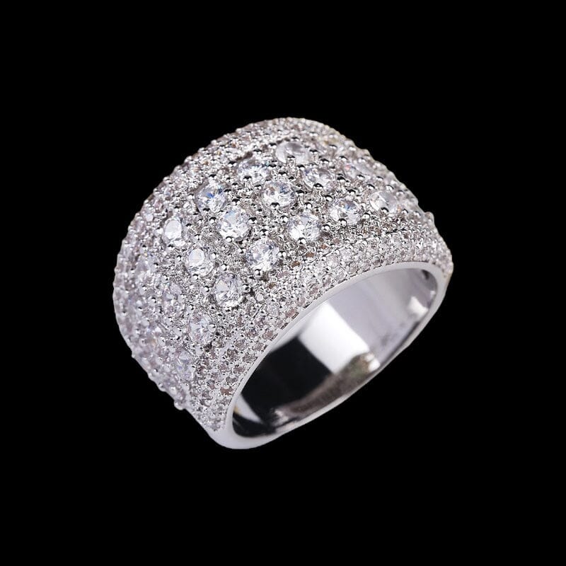 LYRA - Bague sertie 3mm - Or Blanc - Maison Brillance