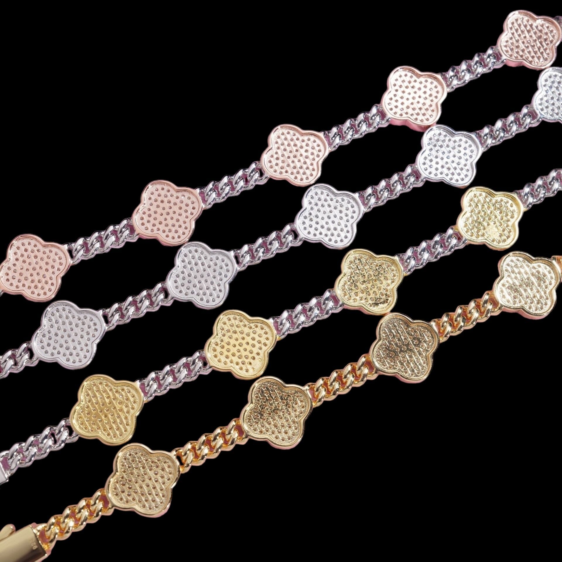 PARUS - Bracelet Trèfe Cubain - Moissanite VVS1 Argent 925 - Maison Brillance