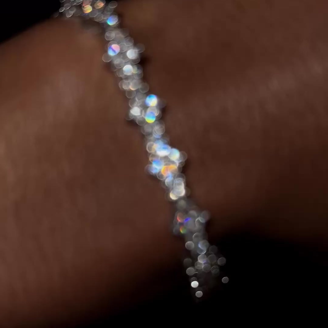 FRYSA - Collier + Bracelet de Tennis Rose 3 mm - Or