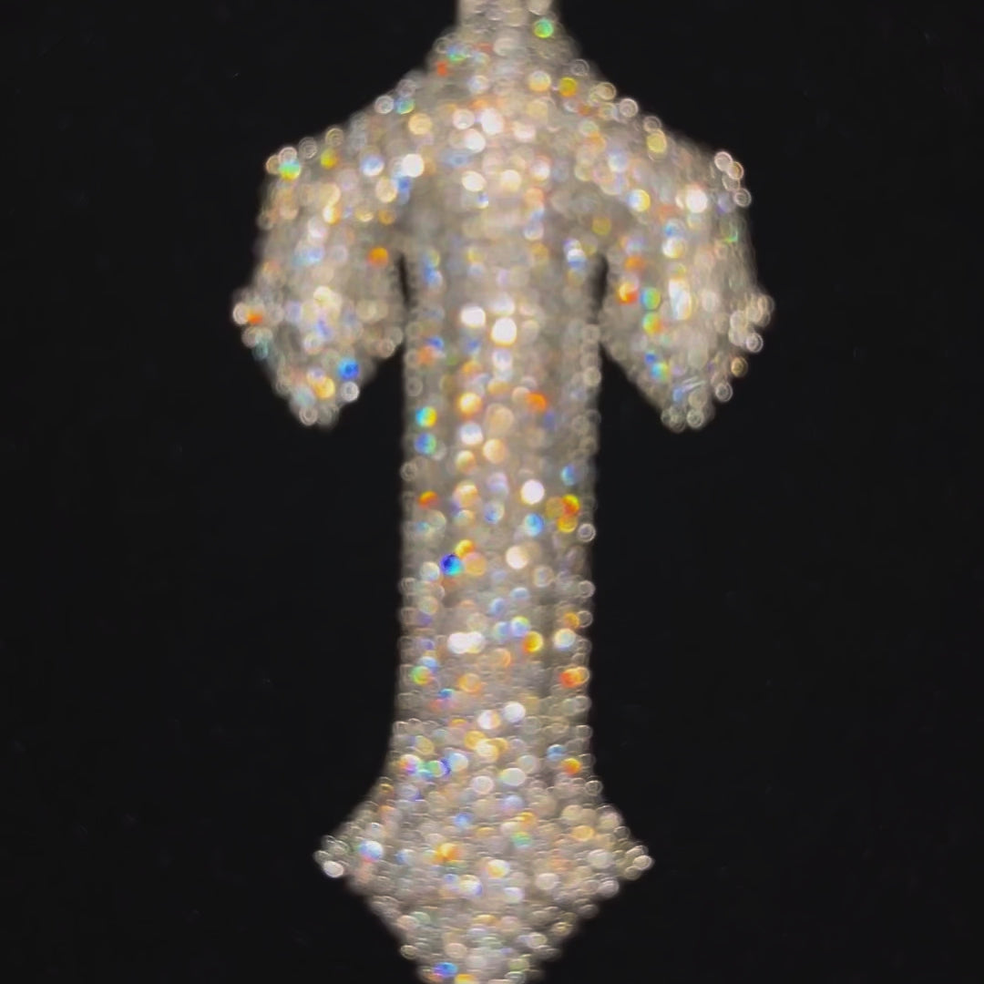 Charger la vidéo: ZARLAS - Chaîne Torsadée avec Pendentif T - Or