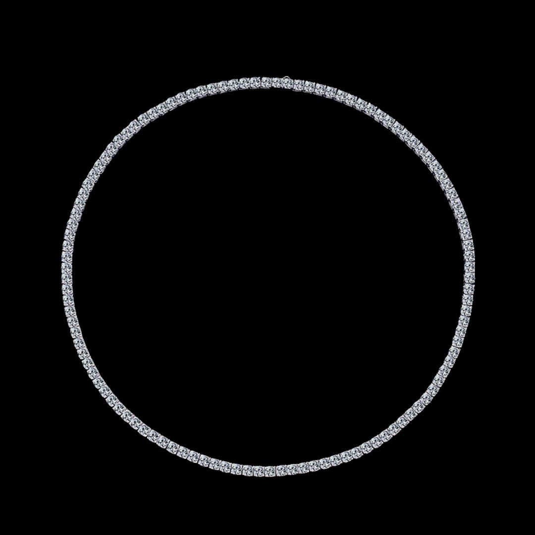 PROCYON - Chaîne de Tennis 2 à 5 mm - Moissanite VVS1 Argent 925 - Maison Brillance