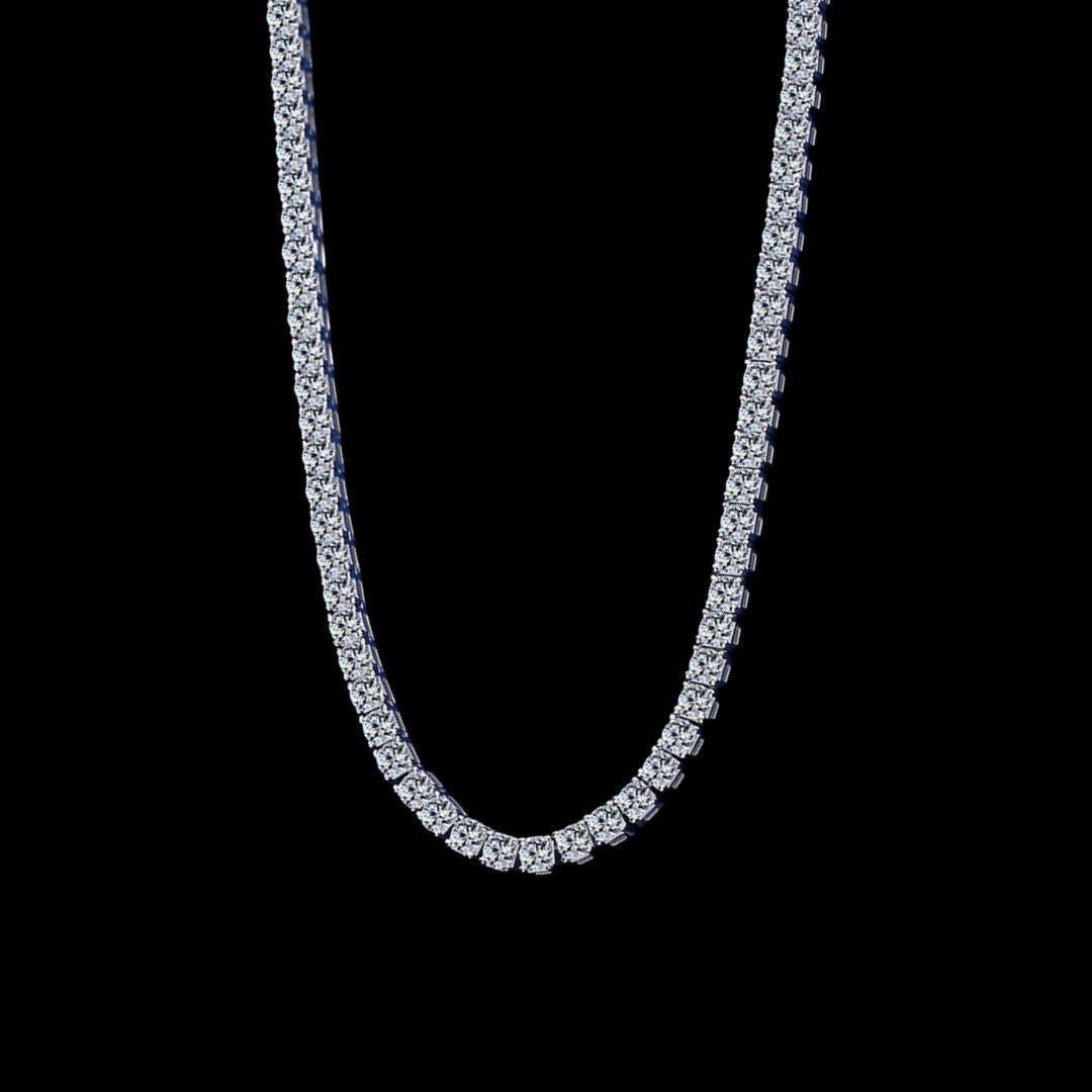 PROCYON - Chaîne de Tennis 2 à 5 mm - Moissanite VVS1 Argent 925 - Maison Brillance