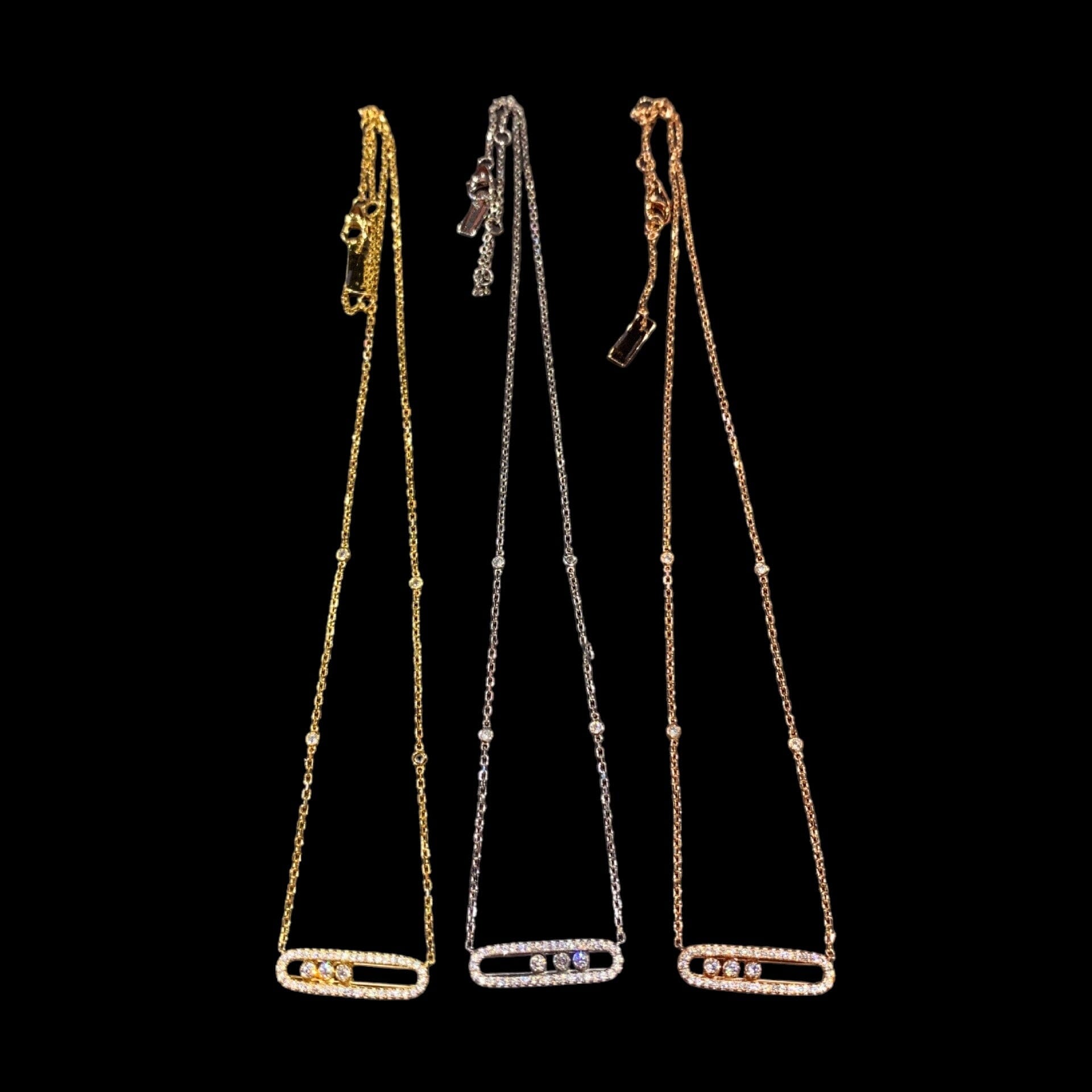 SORAS - Collier Triple Pierre - Argent 925 - Maison Brillance