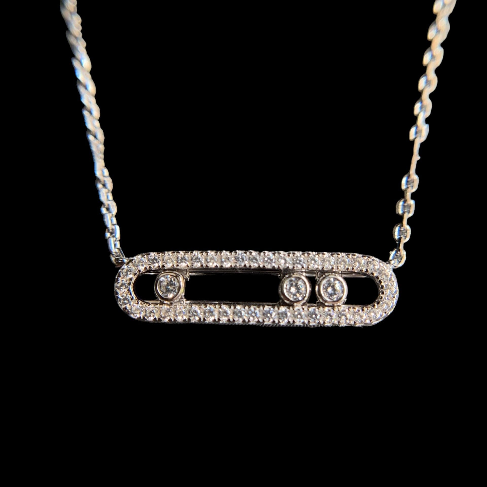 SORAS - Collier Triple Pierre - Argent 925 - Maison Brillance