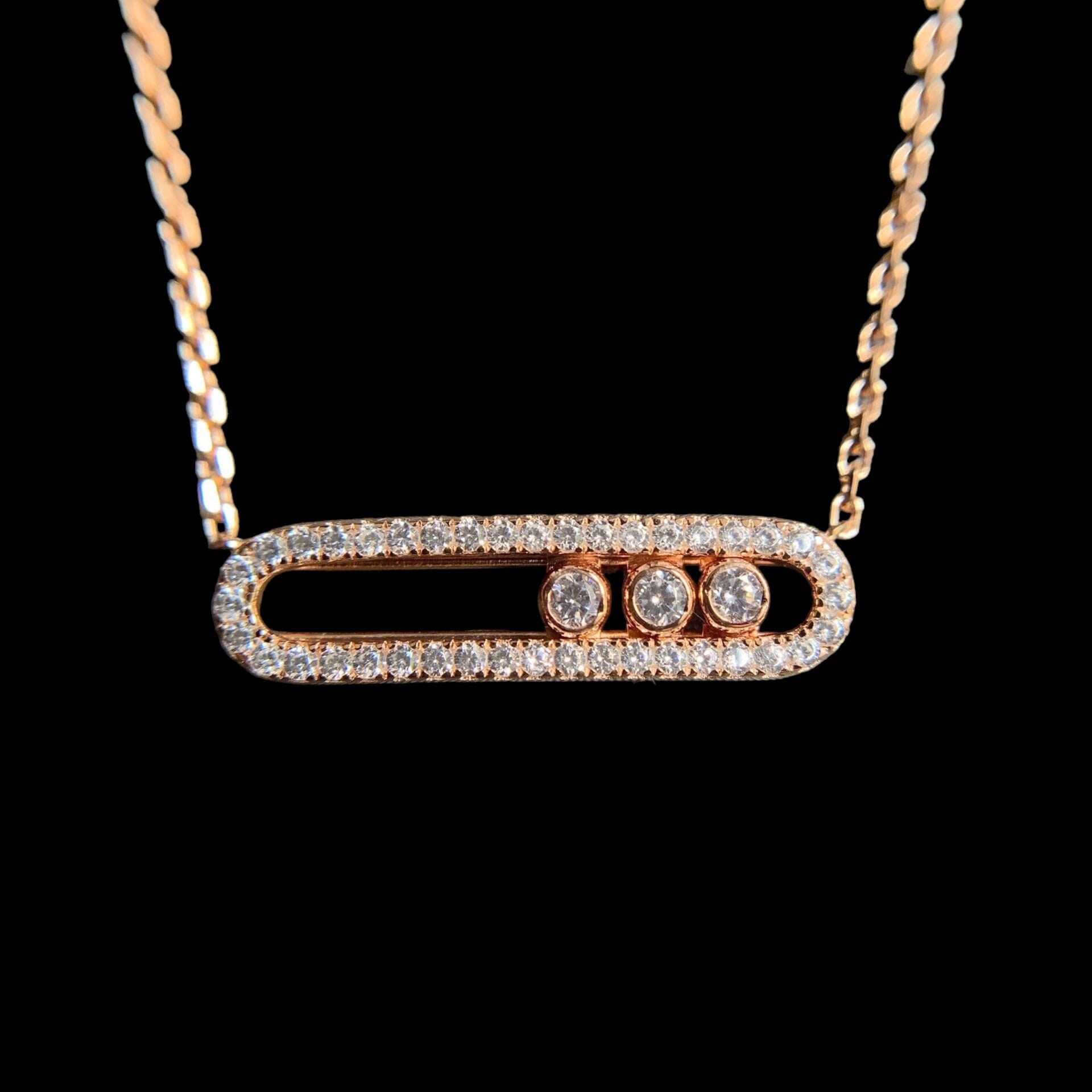 SORAS - Collier Triple Pierre - Argent 925 - Maison Brillance