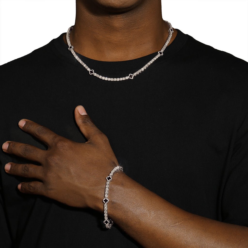 STARY - Bracelet de Tennis Étoile 4mm - Or - Maison Brillance