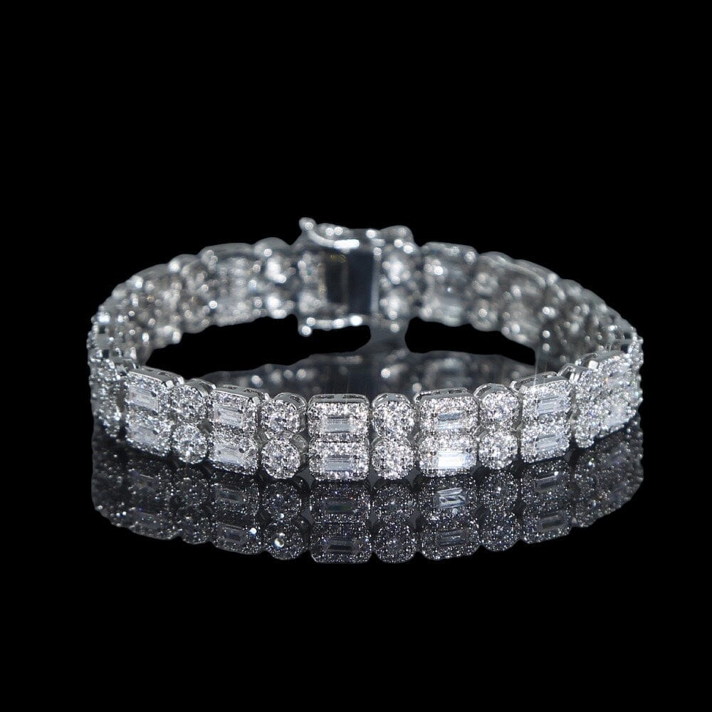 TOPYS - Bracelet de Tennis double 6mm - Or blanc - Maison Brillance