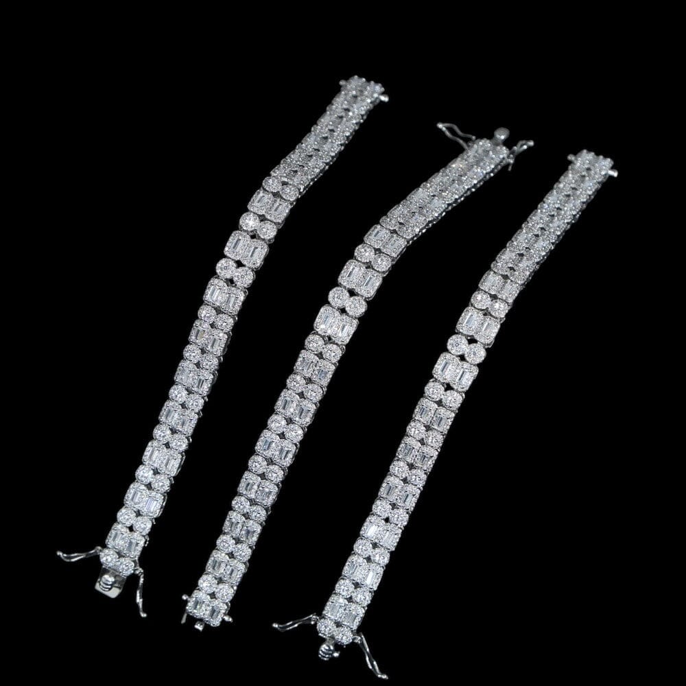 TOPYS - Bracelet de Tennis double 6mm - Or blanc - Maison Brillance