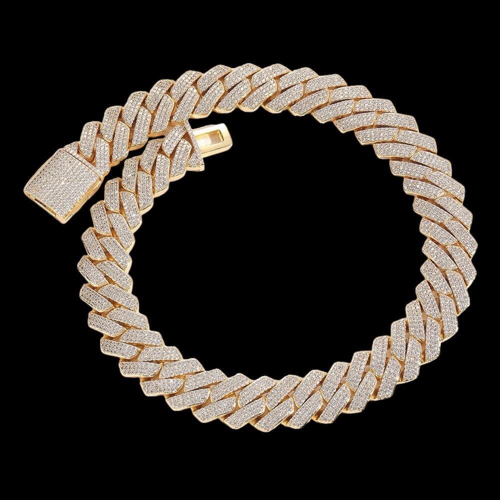 TYLAS - Chaîne Cubaine 2cm - Or - Maison Brillance