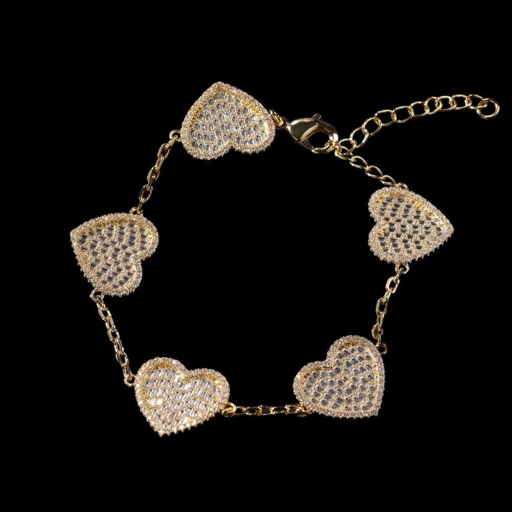 TYNOS - Bracelet Coeur - Or - Maison Brillance