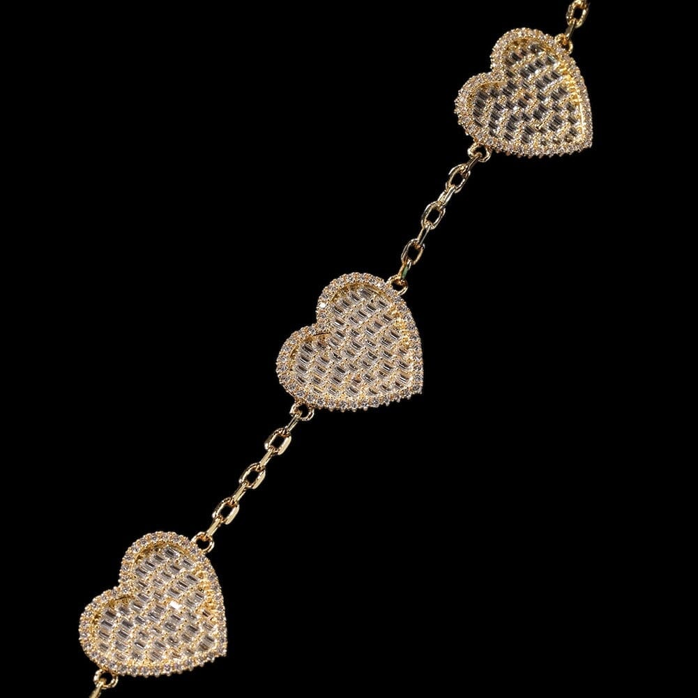 TYNOS - Bracelet Coeur - Or - Maison Brillance