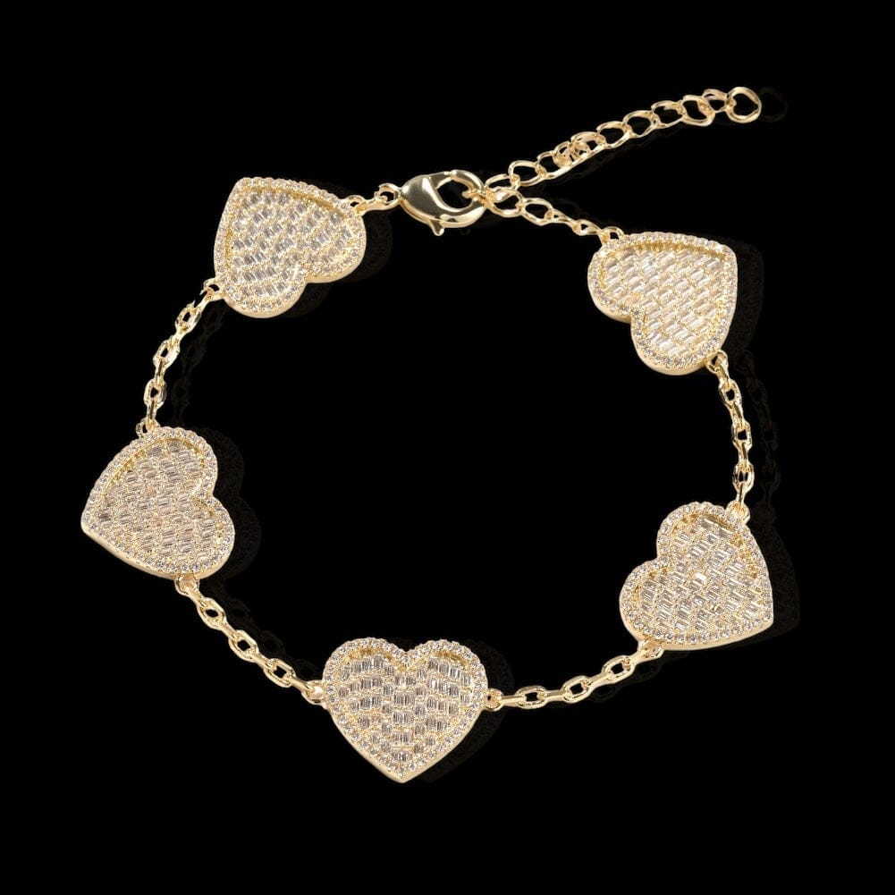 TYNOS - Bracelet Coeur - Or - Maison Brillance