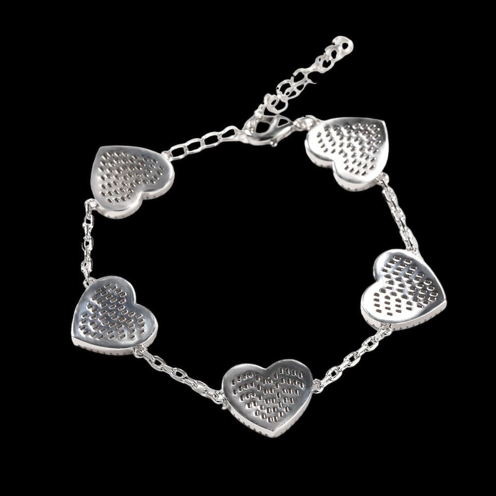 TYNOS - Bracelet Coeur - Or blanc - Maison Brillance