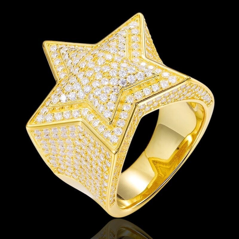 YROSA - Bague Étoile - Moissanite VVS1 Argent 925 - Maison Brillance