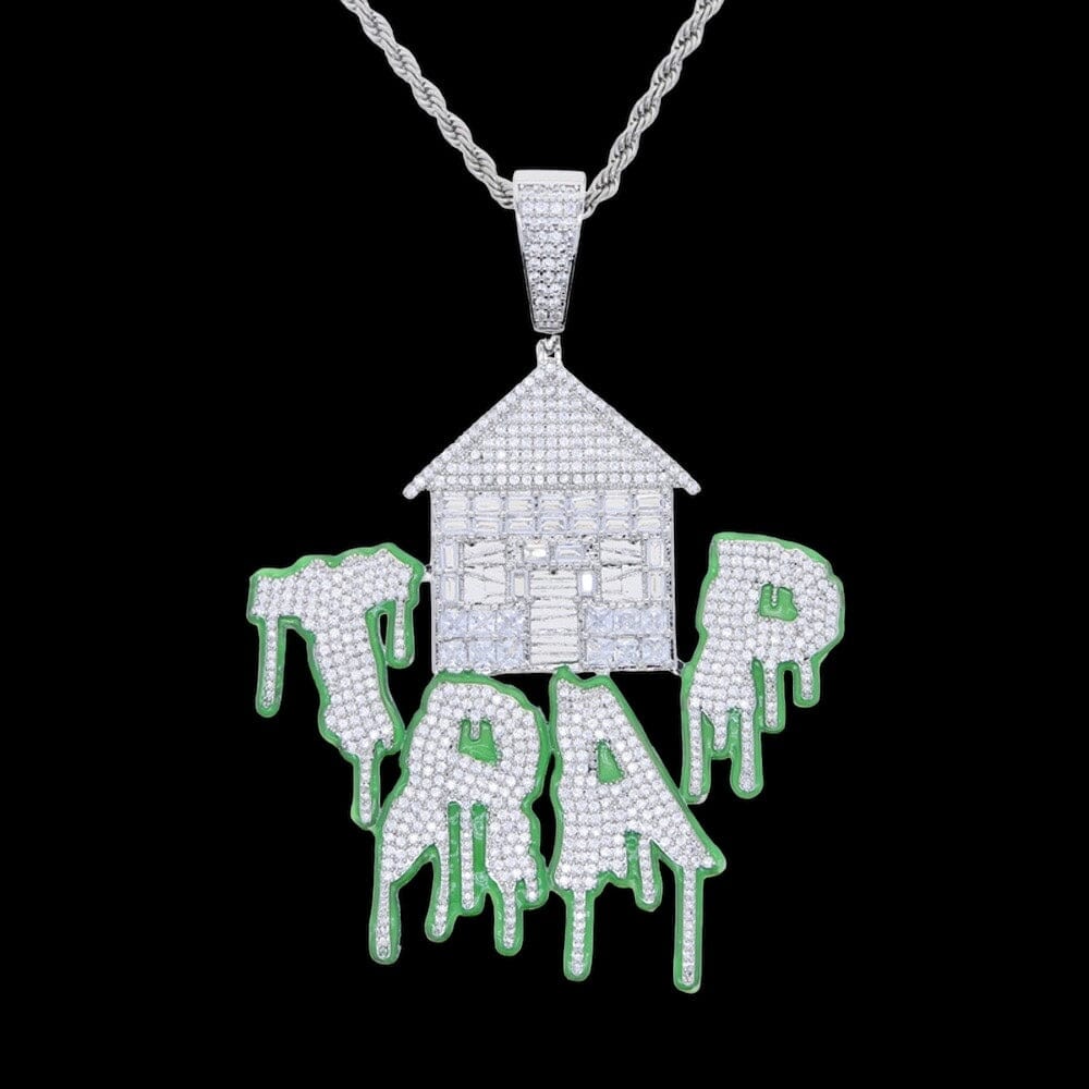 ZORLY - Chaîne torsadée avec pendentif "TRAP" - Or - Maison Brillance