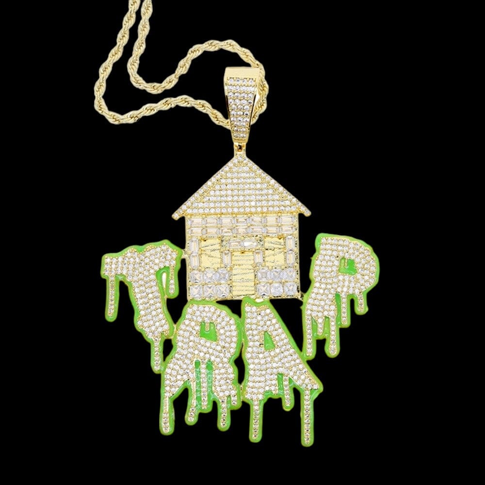 ZORLY - Chaîne torsadée avec pendentif "TRAP" - Or - Maison Brillance