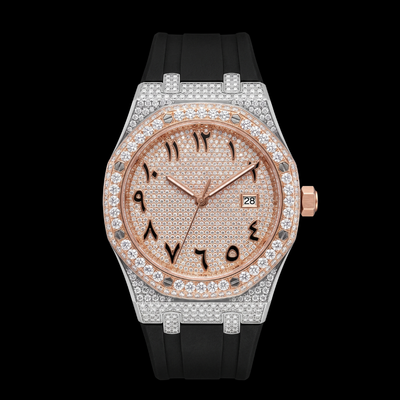 CRISTAL ARABICA - Montre Automatique Moissanite VVS1