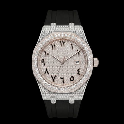 CRISTAL ARABICA - Montre Automatique Moissanite VVS1