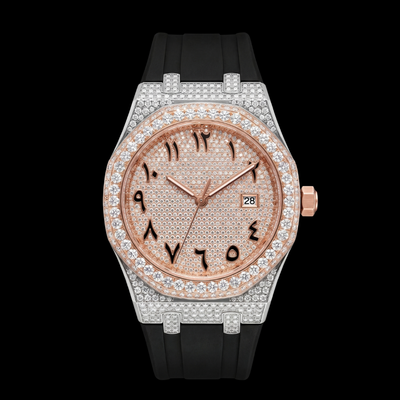 CRISTAL ARABICA - Montre Automatique Moissanite VVS1