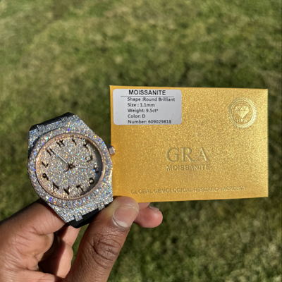 CRISTAL ARABICA - Montre Automatique Moissanite VVS1