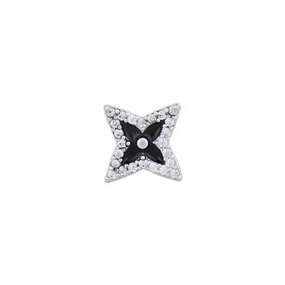 LOST STAR – Boucles d’oreilles Étoile 9 mm en Argent 925