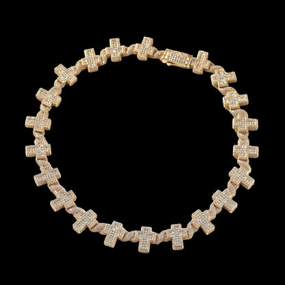 Bofoyx - Gold plated bracelet/necklace