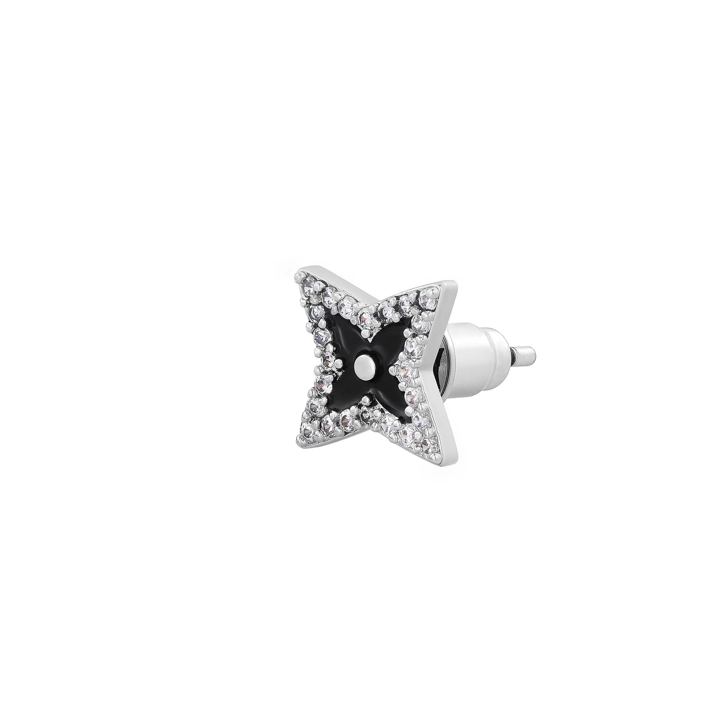 LOST STAR – Boucles d’oreilles Étoile 9 mm en Argent 925